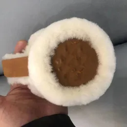 Winter Earmuffs wełniane skórzane skórzane ciepłe uuszne dziewczyny damskie Pluszowe na zewnątrz pasma nausznikowe