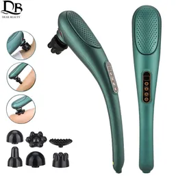 Full Body Massager Rechargeable Hand Held Deep for Muscles Neck Cordless Electric Massage with Port Design Tissue Back 231118