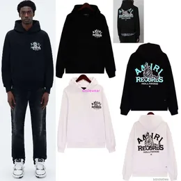 Designer Hoodies Fashion Men's Sweatshirts Streetwear 2023 New Men's Wear Amires Records Wolf Hoodie Record