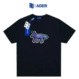 النسائية Tshirt Ader خطأ الأزياء العلامة التجارية محدودة رسالة قصيرة الأكمام الإناث الأقلية الكورية كبيرة الحجم الزوجية نصف شيرت 230420