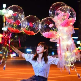 Party Decoration Led Balloons Rose Birthday Gift Mother's Day Wedding Girl Balls Valentine's Balloon Bouquet