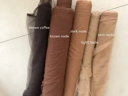 Materiał Brown Nude Kawa Lekka Nuda Nude Nude Dark Nude Super super miękka drobna tkanka tiulowa Tkanka 160 cm szerokość 4Meterslot 230419