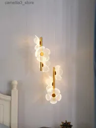 Deckenleuchten Nordic LED Kronleuchter Licht Luxus Blume Hängelampe Decke Nachttisch Schlafzimmer Zuhause Kinderzimmer Studie dekorative Beleuchtung Q231120