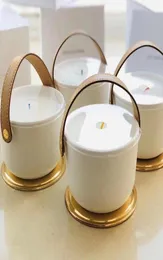 Aromaterapi IV Parfume Candle Fragrance 220g Dehors II Neige Feuilles D039or Lle Blanche L039Air du Jardin med förseglad gåva9465287