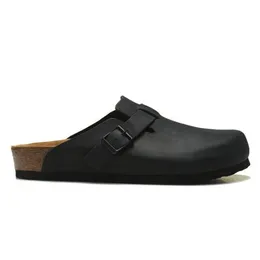 Flippers 2023 Boston Summer Cork Shoppers Fillel Shoes Fashion Leather Slide Sandálias de praia favoritas