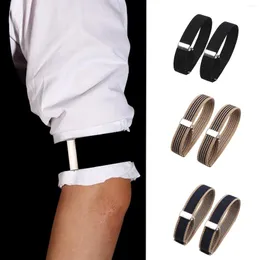 Vingerloze Handschoenen 1 Paar Elastische Armband Shirt Mouw Houder Vrouwen Mannen Mode Verstelbare Arm Manchetten Bands Voor Party Bruiloft Kleding