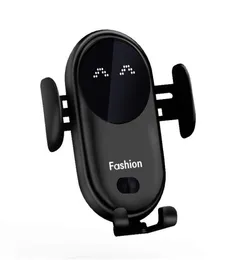 S11 Smart Infrared Sensor Wireless Charger Automatic Car Mobile Phone Holder Base Chargers with Suction Cup Mount for iPhone12 11 9615940