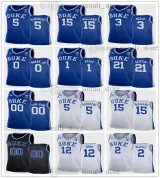 2022 NCAA 5 Paolo Banchero Jerseys Duke Basketball Blue Devils College 3 Jeremy Roach 0 Wendell Moore Jr.