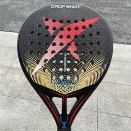 Raquetes de tênis masculino padel raquete 3k 12k fibra de carbono eva paddle pá com saco de capa 231118