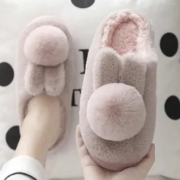 Pantofole Solide Per Le Donne Autunno Inverno Suola Spessa Antiscivolo Tempo Di Parto Caldi Zapatos Peluche Al Coperto