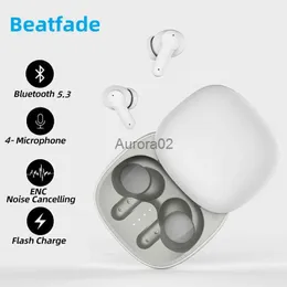 Cell Phone Earphones TWS A8 Bluetooth Headset Metal Body Gaming Wireless Earbuds 5.3 ENC Noise Reduction Headphones Low Latency HIFI Stereo Earphones YQ231120