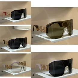 Oversize Wrap for Women Men Black Grey Rimless Glasses Designers Sunglasses Sunnies UV400 Eyewear with Box jj09
