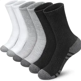 Sports Socks 5 Pairs Autumn And Winter Men's Oversized Basketball Solid Color Comfortable Wear resistant Deodorant Large Szie 231118
