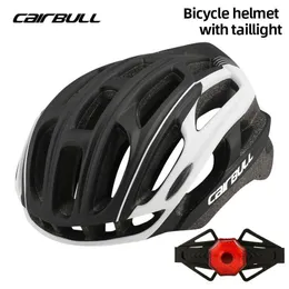 Hełmy rowerowe Cairbull męskie kaski rowerowe MTB Ultralight Racing Rower Helmet z tylnym światłem 3 Regulowane 29 otworów wentylacyjnych oddychające dla kobiet P230419