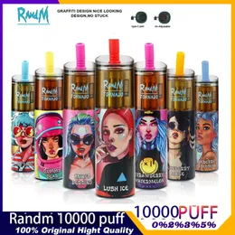 Original RandM Tornado puff 10000 plus Disposable Vape pen Pod Device puff 10K plus Rechargeable optional e cigarette