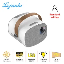 Projectors LEJIADA YG230 Portable LED Mini Projector Home Entertainment Movie Screening Support Playing 1080P Video Multimedia Player W0419