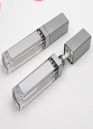 7ML LED Vazio Lip Gloss Tubos Quadrados Clear Lipgloss Garrafas Recarregáveis Recipiente Plástico Maquiagem Embalagem com Espelho e Luz Wh5768678