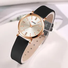 Wristwatches 2023 Fashion Watch For Women Female Minimalist Style Leather Belt Luxury Ladies' Formal Clock Relogio Feminino