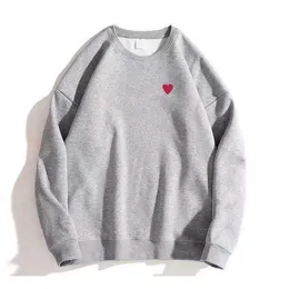 Mens Hoodies Sweatshirts 22SS Tasarımcı Oyun Commes Jumpers des Garcons Mektup Nakış Uzun Kollu Külot Kadın Kırmızı Kalp Gevşek Ter