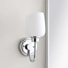 Vägglampa solid glam badrum sconce krom svamp skrivbord dekor pendellampor rörelse sensor ljus scones natt lig