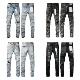 Jeans Designer Purple Jeans Pants Jeans for Mens jeans Designer Jeans Men High-end Quality Straight Retro Streetwear Casual Sweatpants Designers Denim Pants