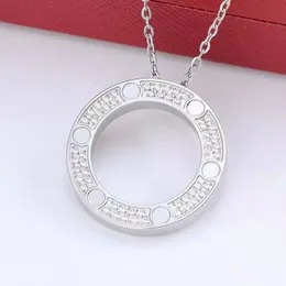 Colar de grife novo colar de colar clássicos colares pendentes de moda colar de diamante homem do dia dos namorados presentes para mulher