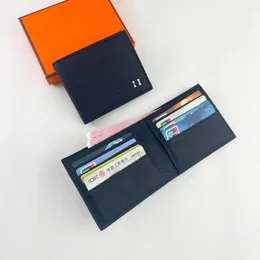 Portfel Holder Luksusowy projektant Paris Męska karta kredytowa Top skórzana europejska moda monety kieszanki multi -karda mini -portfele z pudełkami