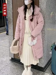 Piumino da donna ULXH Elegante Parco Autunno-Inverno Coreano Dolce Spessore Giacca calda Abbigliamento da strada Cappotto lungo oversize 231118