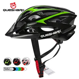 Cycling Helmets QUESHARK Men Women Ultralight Cycling Helmet MTB Road Bike Bicycle Motorcycle Riding Ventilated Safely Cap With Sun Visor P230419