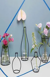 Креативная железная ваза плантатор стойка цветочные горшки на полке бардианские вазы