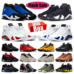 14 14s Basketball Shoes White Black Toe Bred Laney Light Ginger Gym Red Hyper Royal Thunder University Gold Varsity Royal Sneakers Mens Trainers Sports Shoe with Box