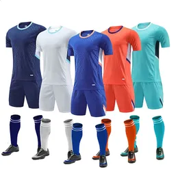 Outros artigos esportivos homens crianças uniformes de futebol kits survetement camisas de futebol juventude conjuntos de treinamento de futebol meninos meninas manga curta terno esportivo 231118
