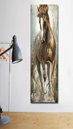 Moderna verticale tela cavallo pittura cuadros dipinti sul muro home decor tela poster stampe immagini art no frame2677159