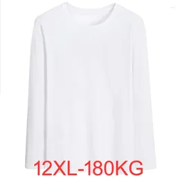 Homens camisetas de alta qualidade verão primavera homens camiseta manga longa camisetas algodão tamanho grande grande 7xl 8xl 9xl 12xl solto tshirt tops 52 54 56 60