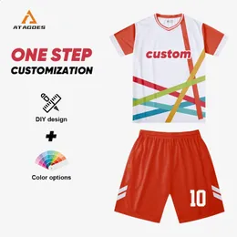 Other Sporting Goods Custom Sublimation Adults Soccer Uniforms 100 Polyester Jerseys Breathable Football Jersey Sets For Men F759 231118