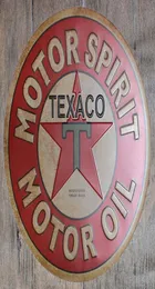 Motor Spirit Oil Texaco Rotondo Retro Targa in metallo in rilievo Poster da parete Bar Ristorante Garage Pub Caffè Decorazioni per la casa Regalo di Natale4148543