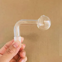 Pipes à fumer épais Pyrex verre 14mm mâle joint transparent brûleur à mazout bol de tuyau pour plate-forme eau barboteur Bong adaptateur tabac clou 30M Dhxpa