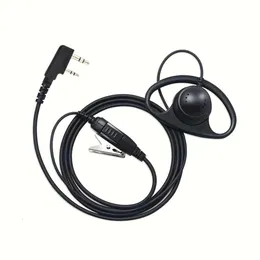 Walkie Talkie 1PC Earpiece、Radio Headset PTT MIC D-SHAPEセキュリティイヤピースBAOFENG UV-5R 888S UV-82 RT21と互換性