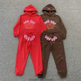 Ny Spider Tracksuit Boys 'Girls' Fashion Brand Spider Web Print Sweatshirts Mens Womens Hoodie Pants Suit Designer Hoodie