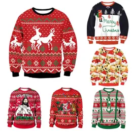 Men's Sweaters Women Ugly Christmas Sweaters Knitted Funny Dog Head Pullovers Humping Reindeer Climax Christmas S-6Xl Men Warm Jumpers Top 231118