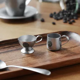 Mugs Japanese Mini Coffee Small Milk Cup Pot European Stainless Steel