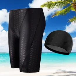 Mäns badkläder 2 datorer/set simningstammar Vattentäta snabba torra män shorts andas elastiska plus storlek sommaruppsättning för pool