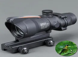 Trijicon Hunting Scope ACOG 1x32 Red Dot Sight Prawdziwy zielony karabin światłowodowy z Picatinny Rail for M16 Rifle9336974