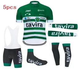 2021 New Green Summer Cycling Jersey Set Uomo Bib Pantaloncini in gel 5 pezzi Suit Pro Team Maglia da bicicletta Maillot Culotte Sport Wear6729929