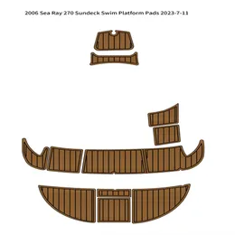 zy 2006 Sea Ray 270 Sundeck Piattaforma da bagno Pad Barca Schiuma EVA Teak Deck Pavimentazione Tappetino Supporto autoadesivo SeaDek Gatorstep Style Pads