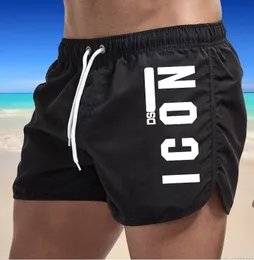 ICON DSQ D2 Marcas Pantalones cortos para hombres Pantalones cortos de natación de verano Tendencia de la moda Clásico Diseñador de lujo Mujer Hombre Pantalones cortos de natación Pantalones de playa casuales Pantaloncini Pantalones de chándal deportivos