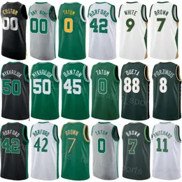 Printed Basketball Man Women Oshae Brissett Jerseys 12 Oshae Brissett Sam Hauser 30 Jrue Holiday 4 Svi Mykhailiuk 50 Neemias Queta 88 Jayson Tatum 0 City Sport Team