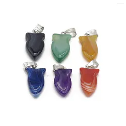 Pendant Necklaces Natural Stone Small Fish-shaped Gemstone Exquisite Charms For Jewelry Making Diy Bracelet Necklace Earrings Accessories