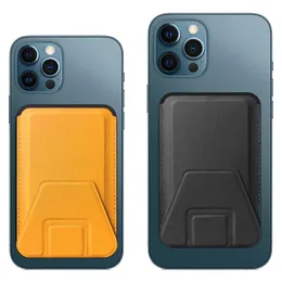 Für MagSafe Wallet Case Ständer Telefonkartenhalter Lederhülle Magnetisch für iPhone 13 12 14 Pro Max Hülle mit Ständer