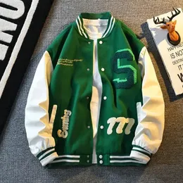 Men s Fur Faux Y2K Design Sense Baseball Uniform 2023 Spring and Autumn Brand Hong Kong Style American High Street Casual Jacket Coat 231120
